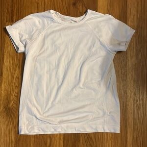 White athleta girl t-shirt, used, smoke free home, size 8/10